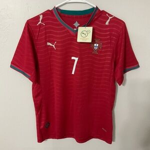 Portugal Ronaldo Kids Set Home Player Soccer Size S,M,L